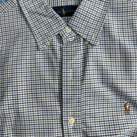 Ralph Lauren Men's Checkered and Solid Dress Shirts x5 - Picture 3 of 7
